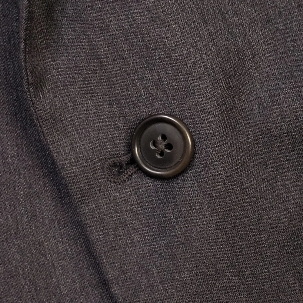 Jos. A. Bank Suit Set Men 40R 34W Gray Executive 100% Wool Tailored Fit 2-Button